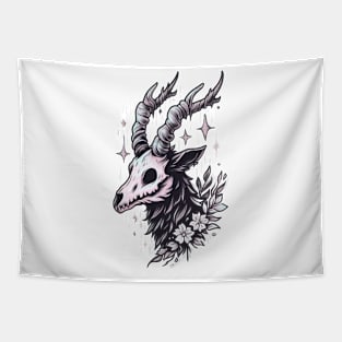 Animal skull with horns Tapestry