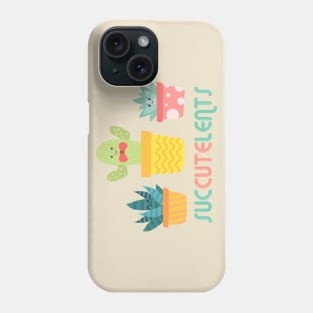 Cute Little Kawaii Succulents - Succutelents Phone Case