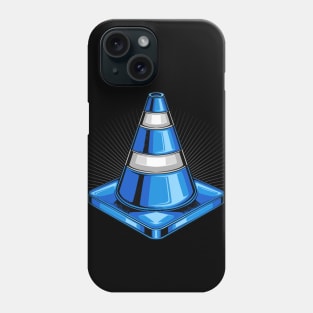 Blue Traffic Cone Phone Case