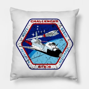 STS-6 Challenger Vintage Pillow