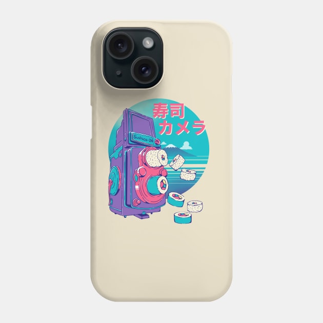 Retro Sushi Camera Phone Case by mai jimenez