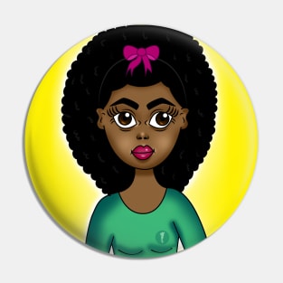 cute black girl art Pin