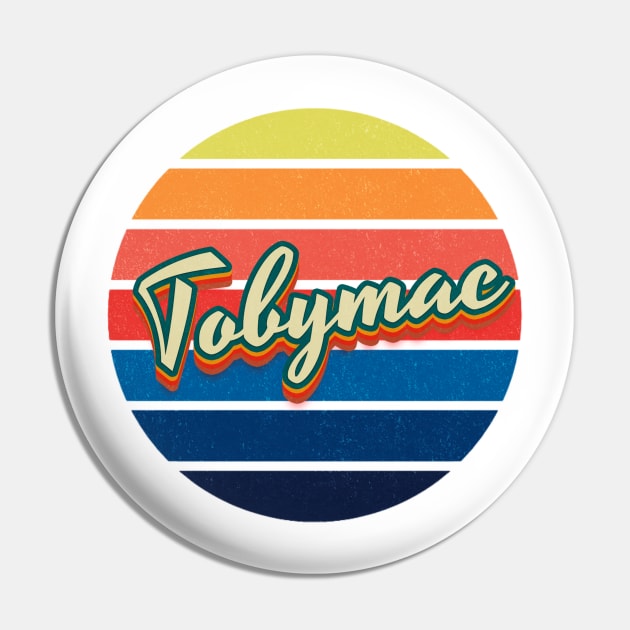 Circle Retro Vintage Tobymac Pin by Electric Tone