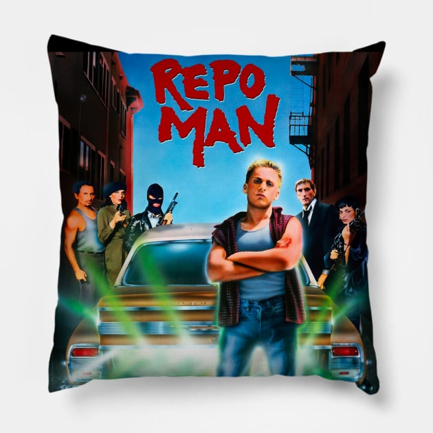 Repo Man 1984 Pillow by Pop Fan Shop