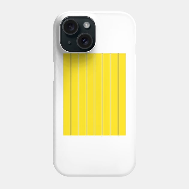 Millwall Yellow and Black Pinstripes 1993 Away Phone Case by Culture-Factory