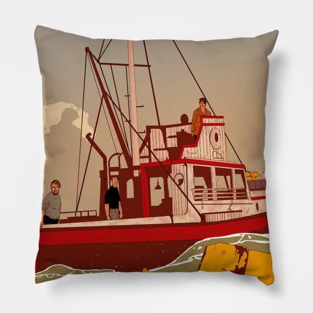 Jaws Pillow by fennertoorac