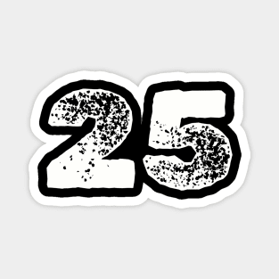 Number 25 Magnet