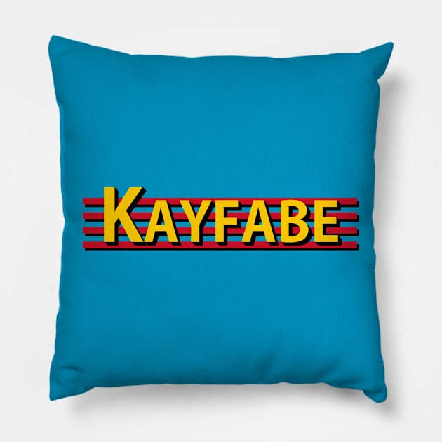 Kayfabe Pillow by JasonVoortees