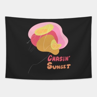 Chasin' Sunset Strawberry Tapestry