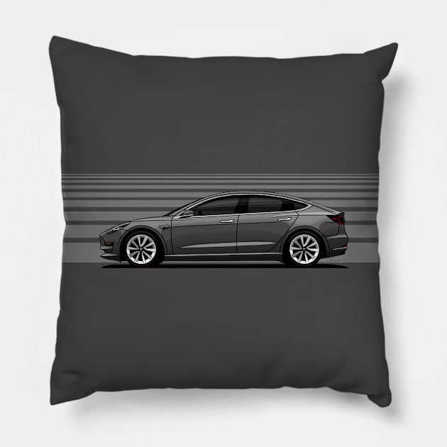 The electric car that changed car history! Pillow by jaagdesign