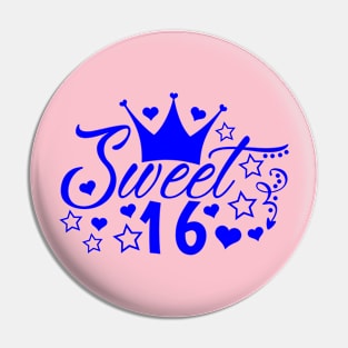 Sweet sixteen Pin