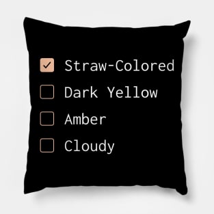 Urologist checklist - funny urology Pillow