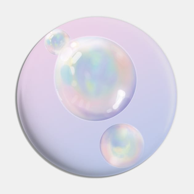 Iridescent Bubbles Pin by Genesis