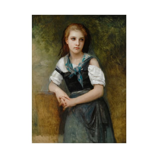 A Study For The Secret by William-Adolphe Bouguereau by Classic Art Stall