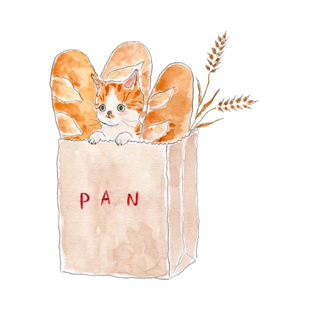 Pan cat by TOCOROCOMUGI