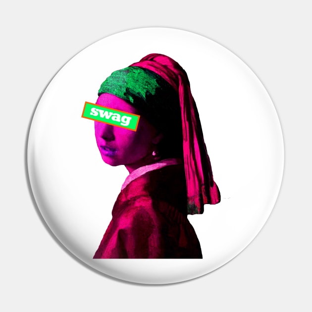 girl with a pearl earring Pin by denpoolswag