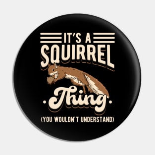 Funny Chipmunk, Tree Squirrel Lover Motive Pin