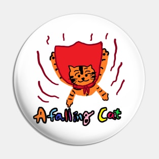 a falling cat Pin