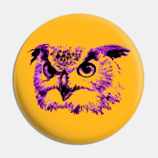 Owl design in purple Pin