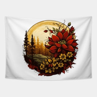 PNW Forest and Flowers Tapestry