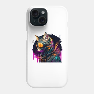 Cyberpunk Cool Cat Phone Case