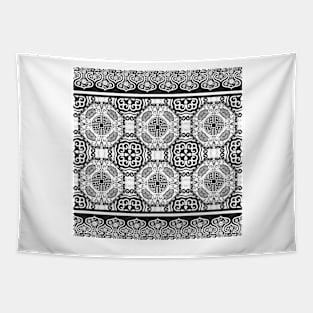 Monochrome ornamental design Tapestry