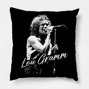 Lou Gramm // Retro Fan Art Design Pillow