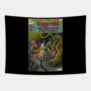 Terrifying Science Fiction-Al Feldstein homage Tapestry