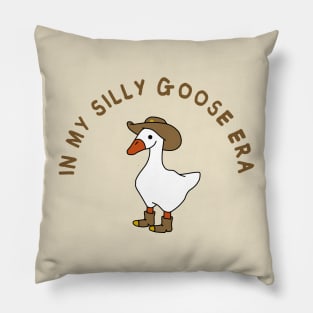 In my silly goose era Pillow