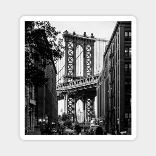 NYC Dumbo Manhattan Bridge Photo Magnet