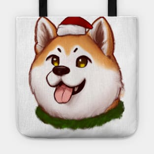 Cute Akita Inu Drawing Tote