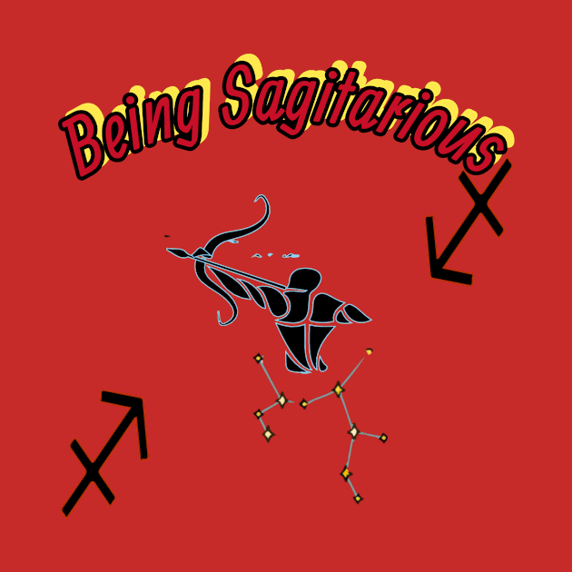 Being Sagittarius front image design by ShuuStreamApperal Bird (Heru)Logo 