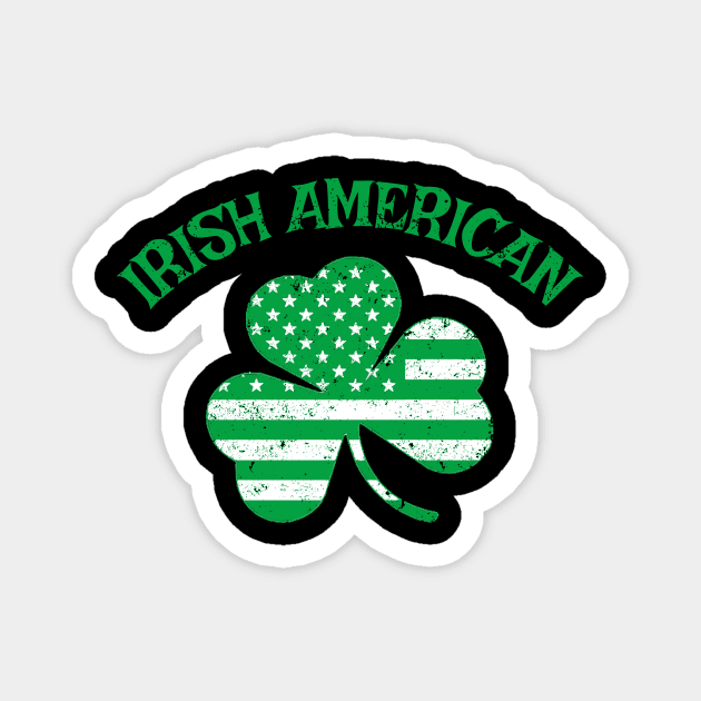 IRISH AMERICAN DISTRESSED WEATHERED Magnet by Scarebaby