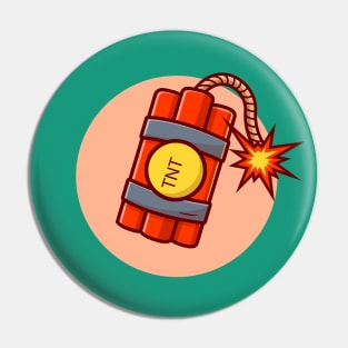 Bomb Cartoon Vector Icon Illustration (3) Pin