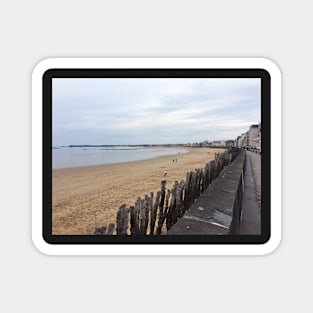 Cloudy French Ocean Boardwalk Magnet