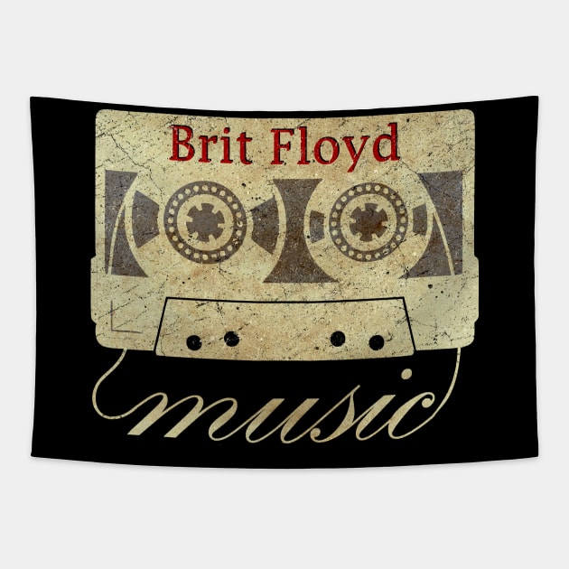 ElaCuteOfficeGirl, cassette tape Brit Floyd vintage Tapestry by ElaCuteOfficeGirl Waving Hand