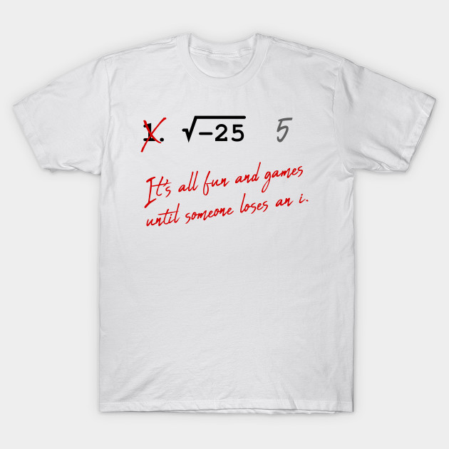 funny math t shirts