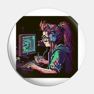 The Coolest Girl Hacker Pin