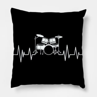 drums heartbeat Drummer lover drummers Pillow