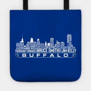 Buffalo Football Team All Time Legends, Buffalo Skyline Tote