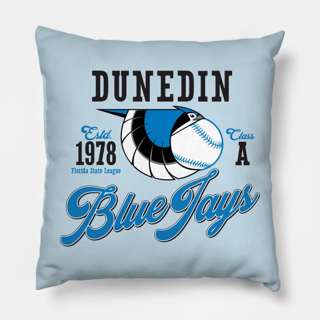 Dunedin Blue Jays Pillow by MindsparkCreative