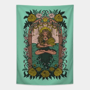 Virgo Zodiac Sign - Virgo Tarot Card Tapestry