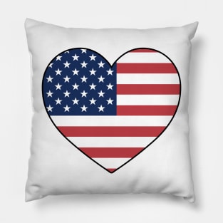 Heart - United States of America Pillow