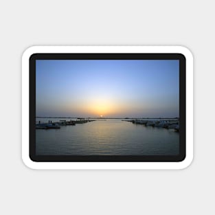 marina sunset Magnet