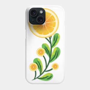 Orange fruit flower Phone Case