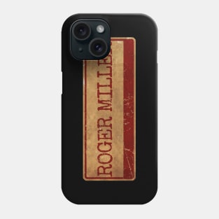 Aliska, text red gold retro Roger Miller Phone Case