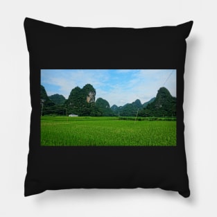 Phia Thap Village des Nungs, Cao Bang, Vietnam Pillow