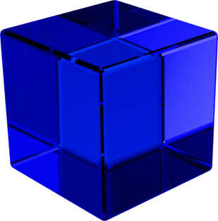 Blue Cube Magnet