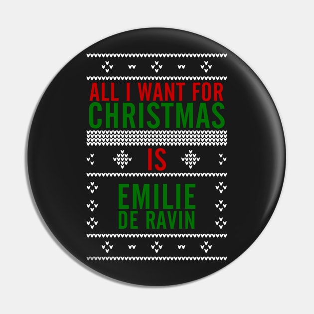 All I want for Christmas is Emilie de Ravin Pin by AllieConfyArt