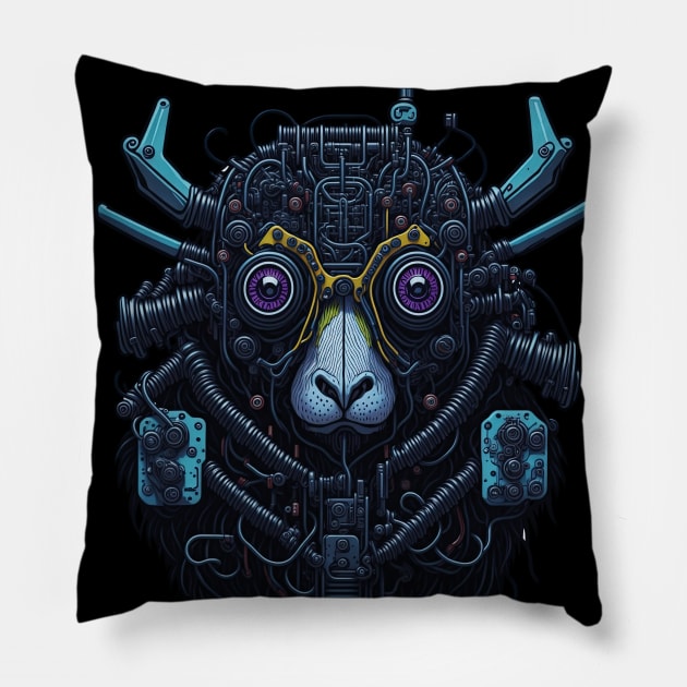 Electric Sheep Pillow by Houerd